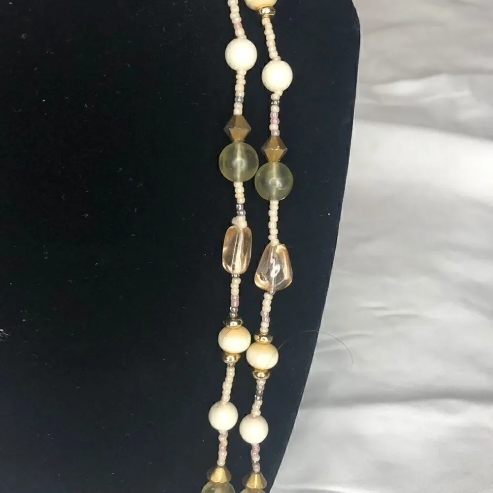 Two layer Beads. 52 inches long. Can…